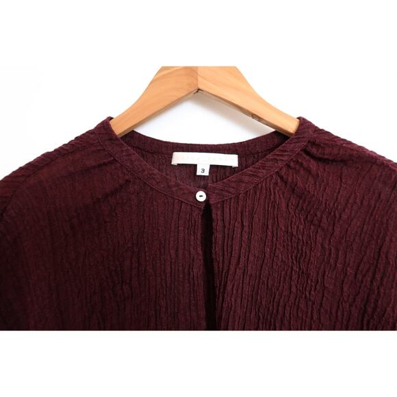 ERICA TANOV Linen Gauze Plisse Crinkle Dolman Blouse Top Garmentory 3 XL $325 - Picture 5 of 11